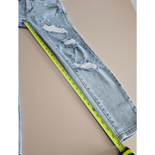 Jeans denim elasticizzato JUDY BLUE skinny fit invecchiato vita alta lavaggio leggero 29/9 - Foto 4 di 7