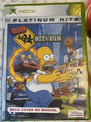 #ad #ad Simpsons Hit amp; Run Microsoft Xbox Platinum Hits CIB Tested $52.00