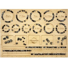 Bead Boards for Jewelry Making, Thicken Bamboo Beading Board for Jewelry Brac...