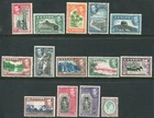Ceylon 1938-48 basic set of 14 2c-5r SG 386c-397a hinged mint (cat. £120 as u/m)