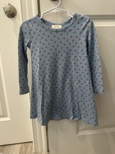 The Beaufort Bonnet Company LS Polly Play Dress Blue Midway Micro Floral 3T