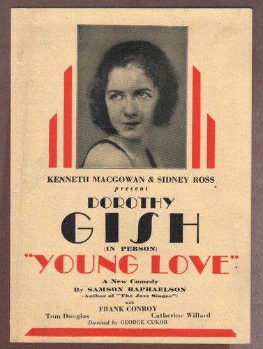 1928 Schauspielerin Dorothy Gish 4-pg. Spielzettel - Plymouth Theater - Boston, MA. - Bild 1 von 3