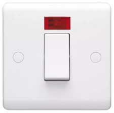 Volex 45A Double Pole Switch with Neon D9712NR cooker