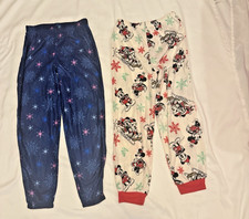 Lot of 2 Girls Christmas Sleep lounge Pants Size Medium 8