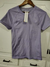 Smartwool Active Shirt Women's Purple Large Pullover Short Sleeve Ultralite New