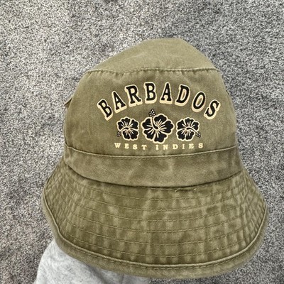 Barbados West Indies Bucket Hat Mens Travel Souvenir Beach Vacation Pockets 