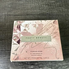 FENTY BEAUTY BY RIHANNA DIAMOND BOMB ALL-OVER DIAMOND VEIL HOW MANY CARATS NEW