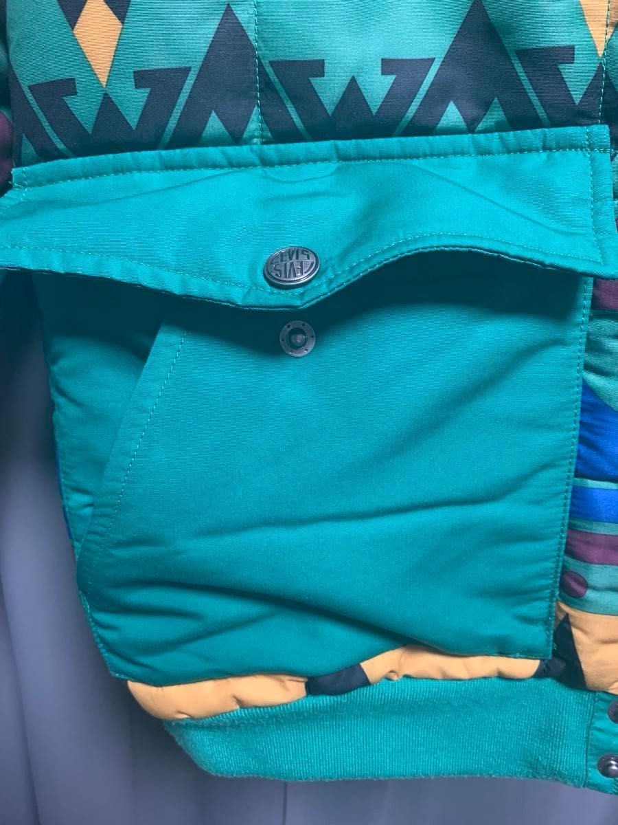 [USED] Levi's Unique Design Down Jacket Multicolo… - image 7