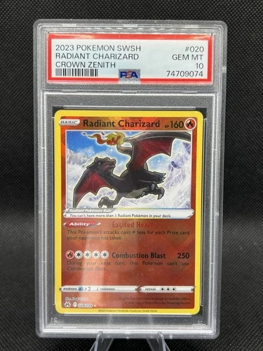 Radiant Charizard 020/159 PSA 10 Crown Zenith