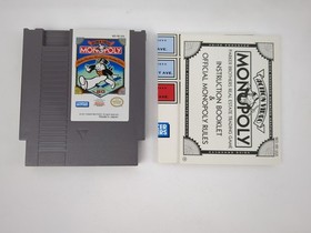 Monopoly (Nintendo Entertainment System NES) Works Complete In Box Manual Game 