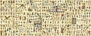 140 Sheets Brooklyn Joe Lieber Traditional Vintage Style 11X14 Tattoo Flash Set