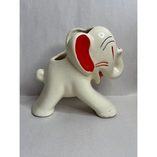Vintage Ceramic Elephant Planter Pot Pottery MCM