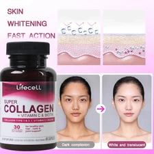 Super Collagen + Vitamin C & Biotin Supplement, for Hair ,Skin ,Nai  Support
