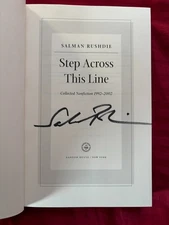 Step Across This Line - FIRST EDITION SIGNED Hardcover book by Salman Rushdie