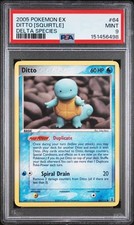 PSA 9 2005 POKEMON EX DELTA SPECIES #64 DITTO [SQUIRTLE]  NON HOLO MINT on eBay
