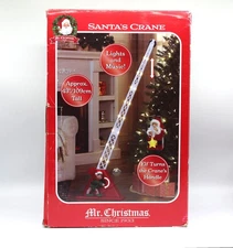 Mr. Christmas 43" Animated Santa's Crane- Elf turns Crane Santa Moves Up & Down