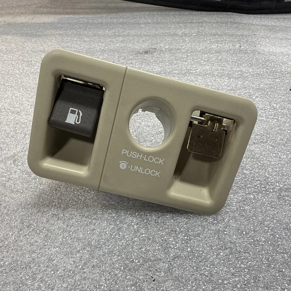 OEM Trunk and Fuel Door Release Button with Bezel Ivory 2001-2006 Lexus LS430 84 - Image 2 of 4