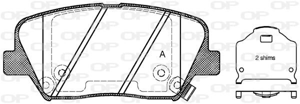 Plaquettes de frein Kia Sorento II et Hyundai i30 jeu de 4 pièces pour essieu automobile
