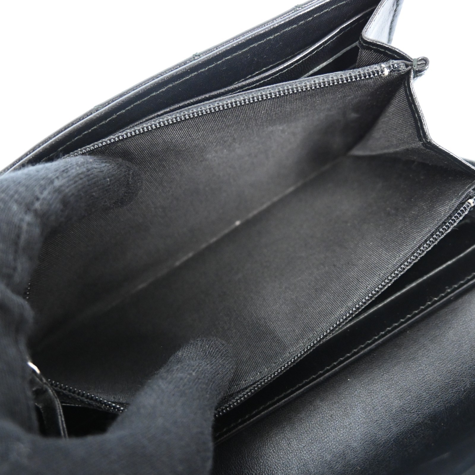 AUTH CHANEL Boy Wallet Coco Mark purse Black Spain P894RT802 thumbnail 18