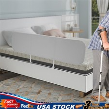 Foldable 59 inch Extra Long Toddler Bed Rail Guard for Kids Elderly Adjustable