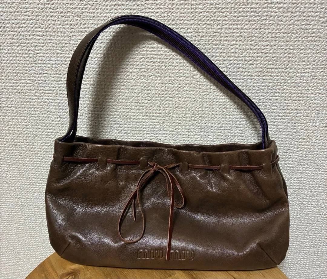 バッグ Miu Miu Shoulder Bag Leather Vintage Miu Leather Bags & Handbags for Women for sale | eBay