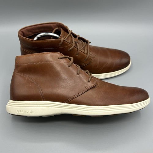 Cole Haan Shoes Grand Tour Chukka Sneakers Brown Leather Mens Size 9M