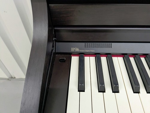 Roland HP506 Digital Piano in rosewood wooden action keys + stool Stock #25330 - Picture 11 of 21