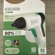 Black & Decker Reviva 3.6v Li-Ion Cordless Screwdriver-5.5Nm Torque-LED-180rpm