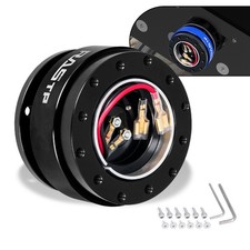 Car Steering Wheel Black Quick Release Hub Adapter Snap Off Boss Kit Universal Car Steering Wheel Black Quick Release Hub Adapter Snap Off Boss Kit Universal