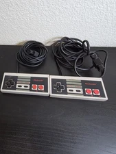 Pair of Authentic Nintendo NES-004 Controllers - Made in Japan - OEM
