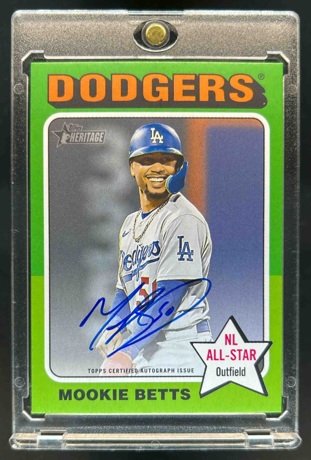 2024 Topps Heritage High Number Mookie Betts Real One Auto #ROA-MB Dodgers