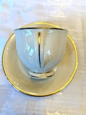 Lenox Eternal   Gold Trim on Cream Porcelain:  Footed Cup and saucer(s),