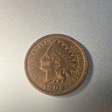 1902 Indian Head Small Cent Bronze Coin Philadelphia Mint