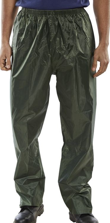 Beeswift Nylon Trousers Olive Green Size XXXL