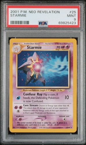 Starmie #25 - Neo Revelation Pokemon TCG PSA 9