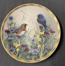 1992 LE LENOX PORCELAIN PLATE "SUMMER INTERLUDE" BY CATHERINE MCCLANG 8-1/4"