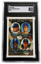 1993 Topps GOLD #701 Mike Piazza ROOKIE RC SGC 8 - HOF Dodgers Top Prospects
