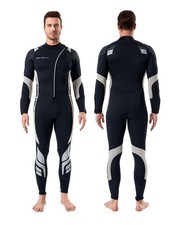 Seaskin 3mm Front Zip Full Wetsuit for Men Women - Surfing, Diving, Snorkeling