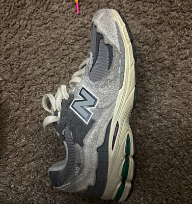 New Balance 2002R Protection Pack Rain Cloud Gray Suede Low Top Lace Up M2002RDA