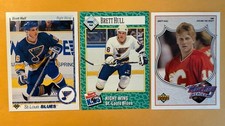 Brett Hull 1990 SI For Kids #193, 1990 Upper Deck #154, 1991 Upper Deck 2 Of 9
