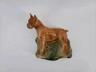 VintageMcCoy Pottery USA Wall Pocket Planter Boxer Dog READ DESCRIPTION