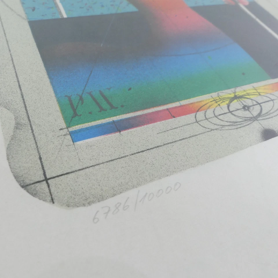 Paul Wunderlich kleine Farb Lithographie "Circe" handsign. + nummeriert - Bild 3 von 4