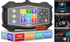 Enhanced OBD2 Scanner Diagnostic Tool - Check Engine Code Reader with Battery