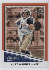 2017 Panini Classics Legends Timeless Tributes Orange 2/25 Kurt Warner HOF 2t9