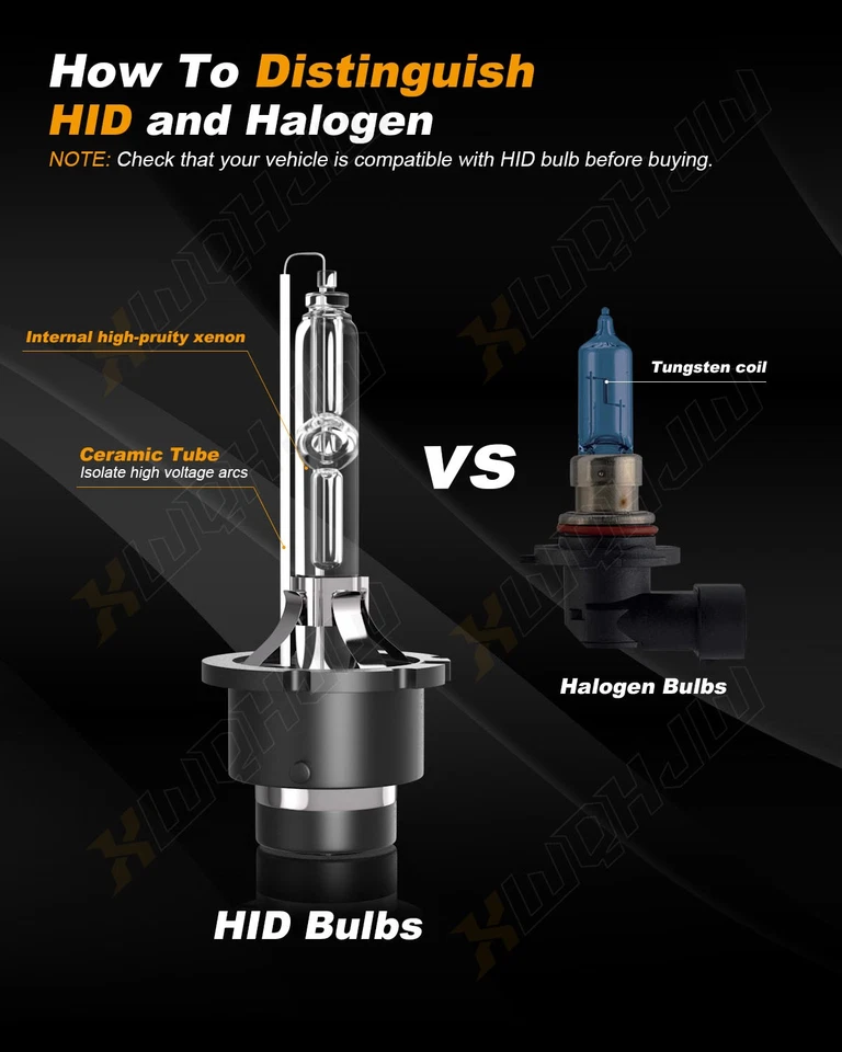 Set of 2 8000K D2S HID Xenon Bulbs Headlight For Honda S2000 2000-2009 - Image 3 of 4