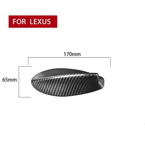 For Lexus IS RC NX 14-19 LS ES 18-2020 Carbon Fiber Roof Shark Fin Antenna Cover - Picture 10 of 12