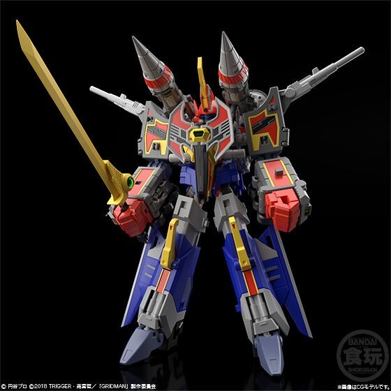 スーパーミニプラ SSSS.GRIDMAN 組み立て済 Super Minipla SSSS.GRIDMAN Bandai Action Figure Full Power Gridman
