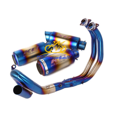 For Yamaha MT-07 FZ07 Exhaust Pipe Slip-on 51mm Muffler System Front Link Pipe