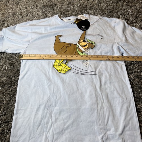 NWT Yogi Bear Stealing A Picnic Basket Youth XL Blue T-shirt WB Jellystone Park - Picture 13 of 18