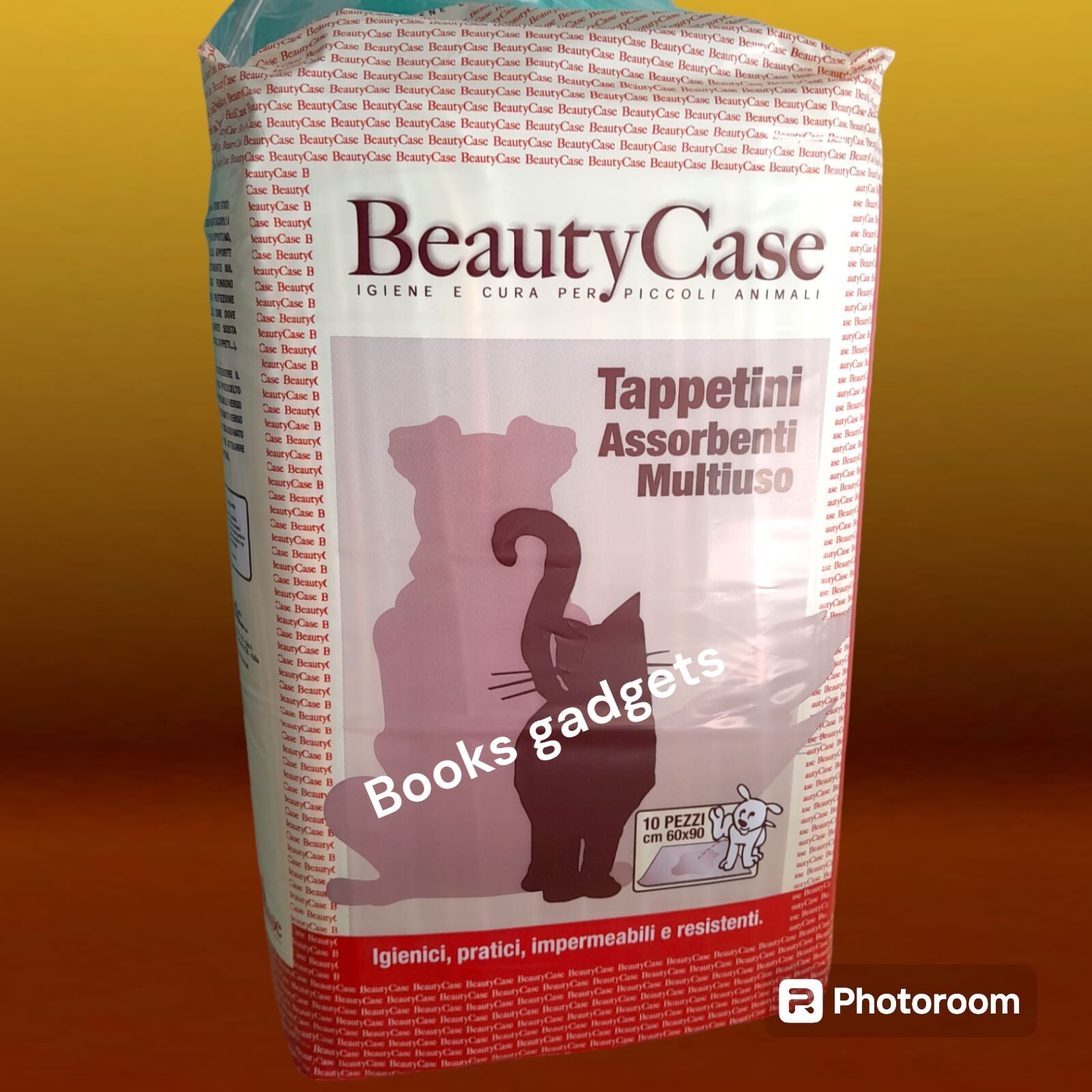 1 Conf. (10 Tappetini) Beauty Case Impermeabili Assorbenti 60x90cm Cani e Gatti